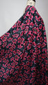 Artlux ~ 'Peony Pop - Pink & Black' Luxury Cotton Lawn ~ Made in Italy